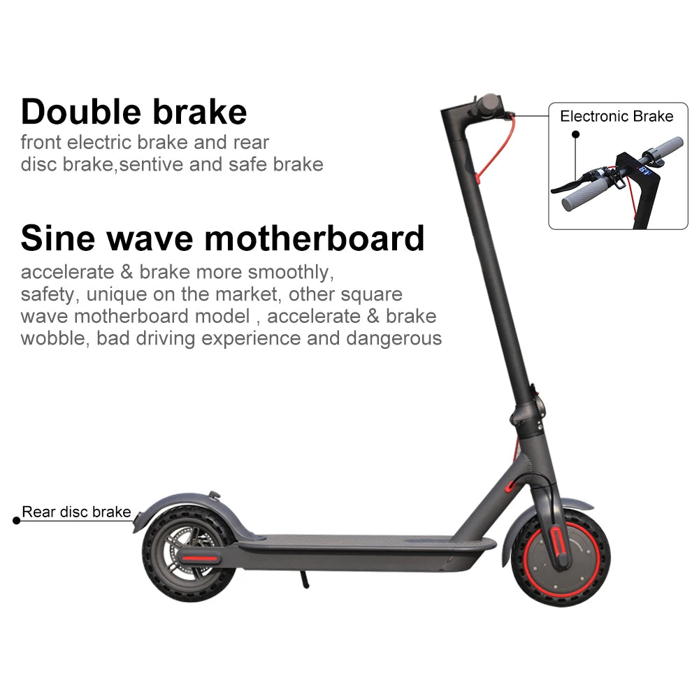 Opvouwbare elektrische scooter van 25 km voor volwassenen