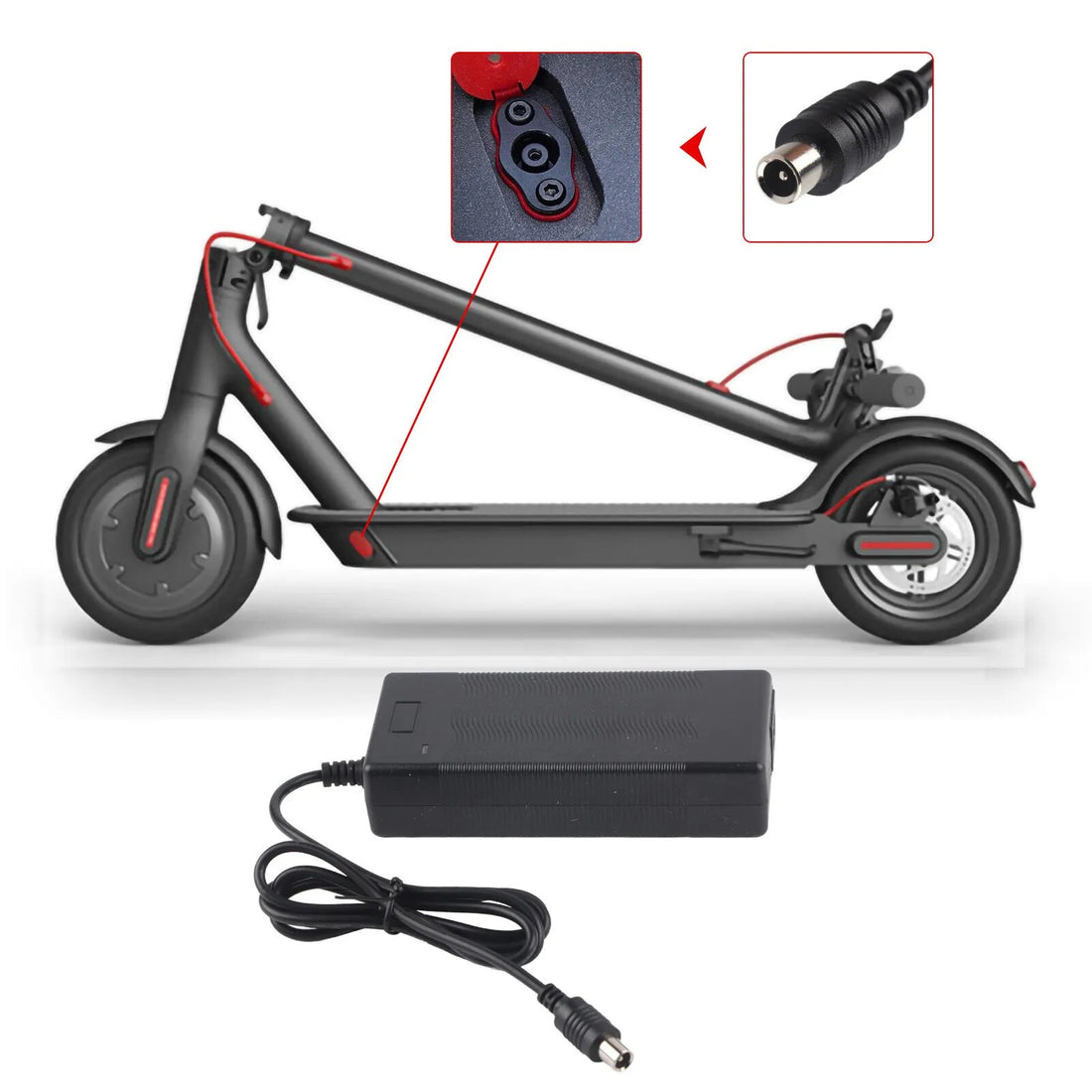 Adaptateur chargeur pour scooters électriques
