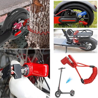 Electric scooter wheel locks
