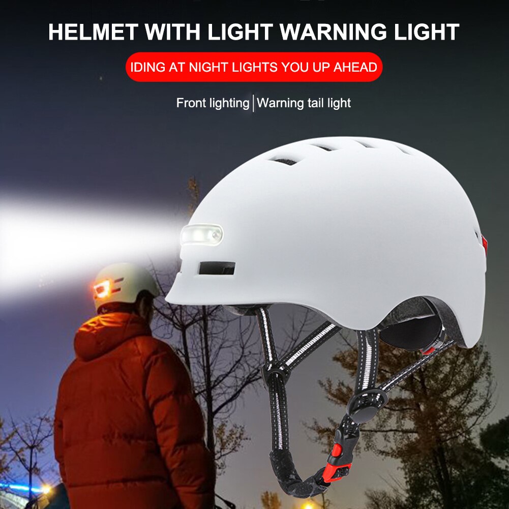 Light helmet for e-scooter or bicycle