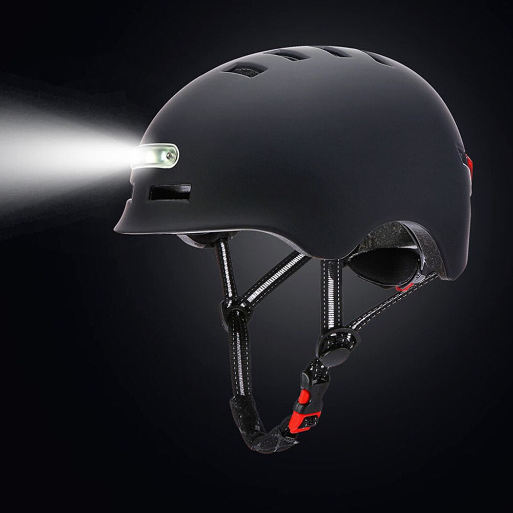 Light helmet for e-scooter or bicycle